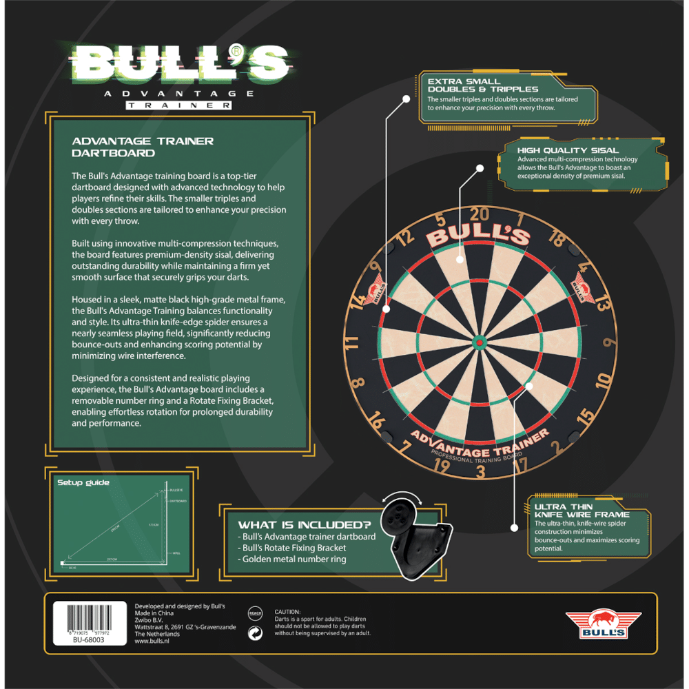 Bull's NL Advantage 7.01 Trainer Dartboard