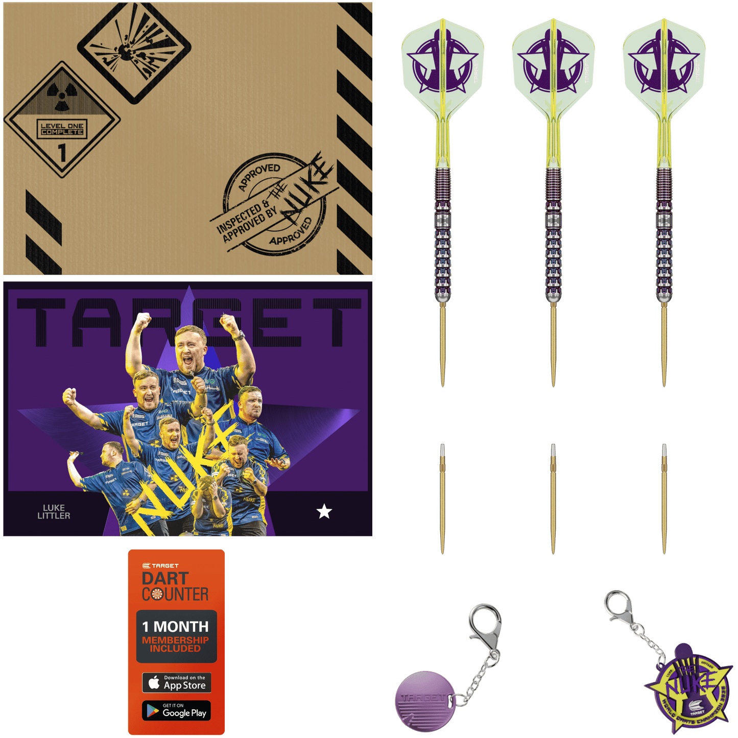 Target Luke Littler World Champion Swiss Point Steel-Tip Darts 90%