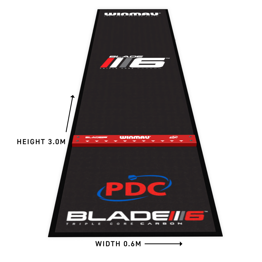 Winmau Pro Zone PDC Dart Teppich mit Oche