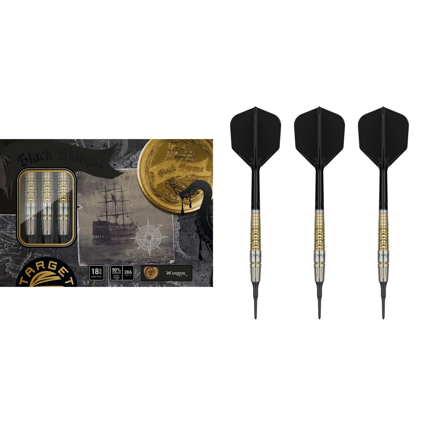 Target Japan Black Marque Warrior Softdart 90%