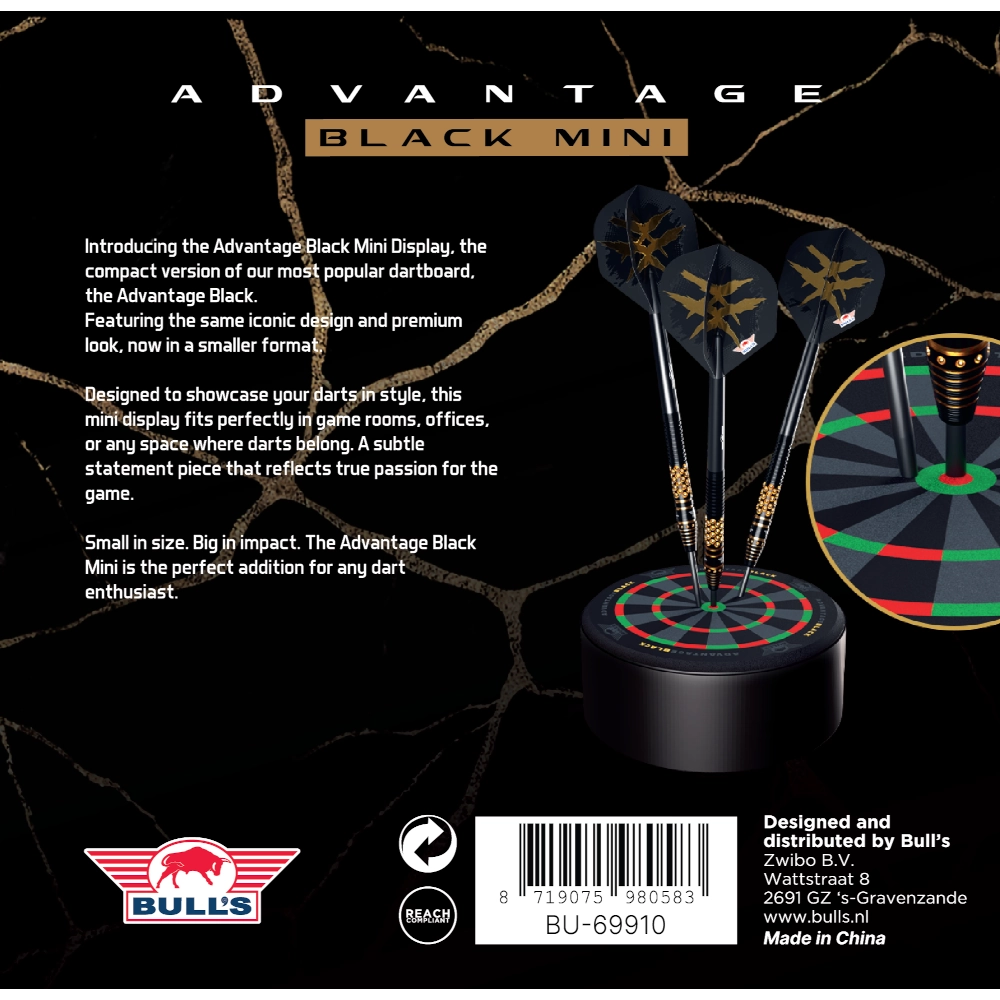 Bull's NL Advantage Black Mini Dart Dock