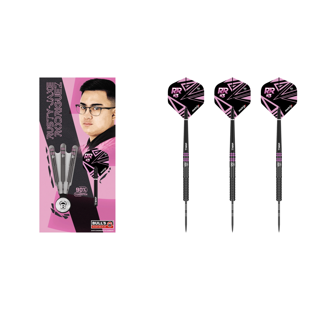 Bull's DE Rusty Jake Rodriguez G1 Steel Tip Darts 90%
