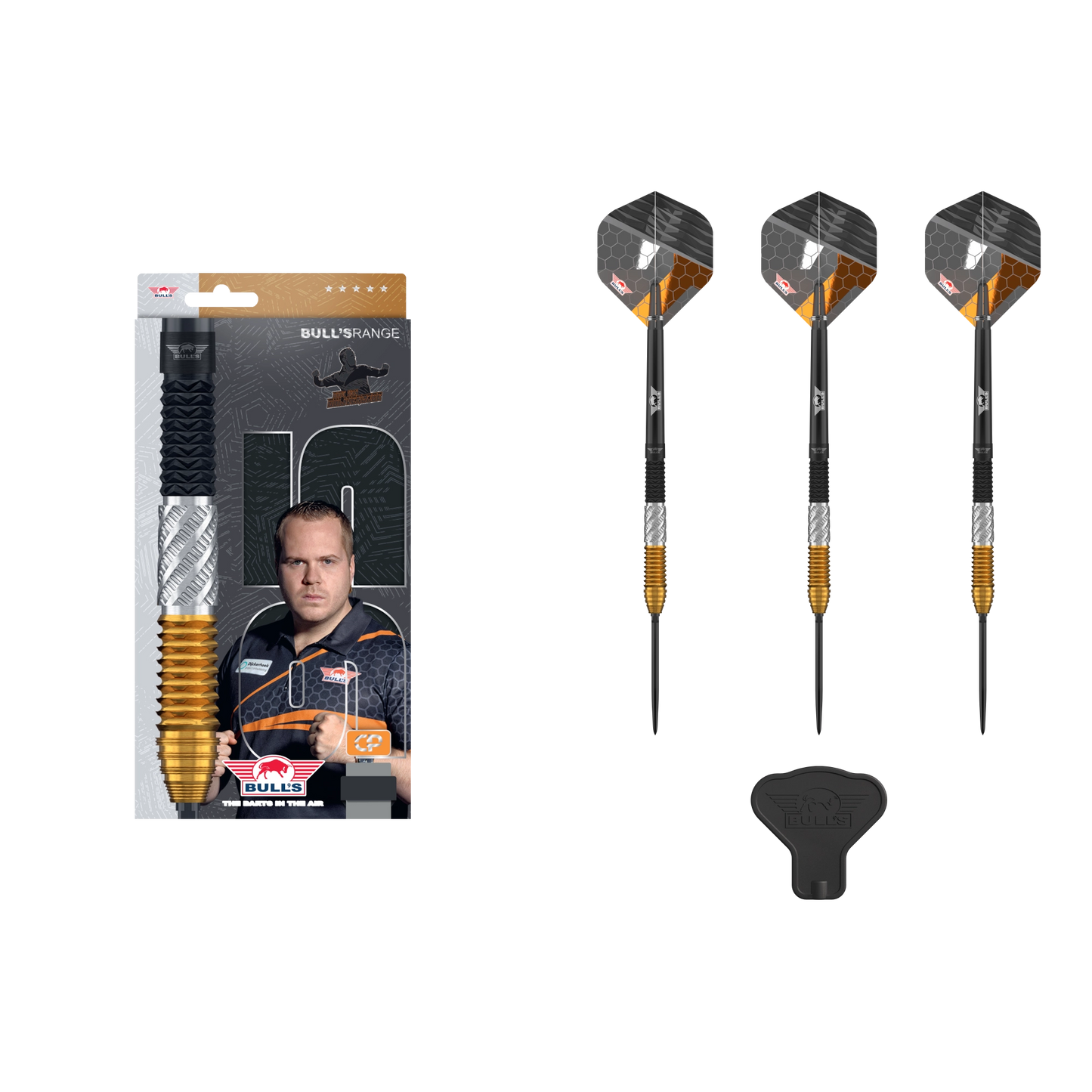 Bull's NL Dirk van Duijvenbode 95 Convertible Point Steel Darts 95%