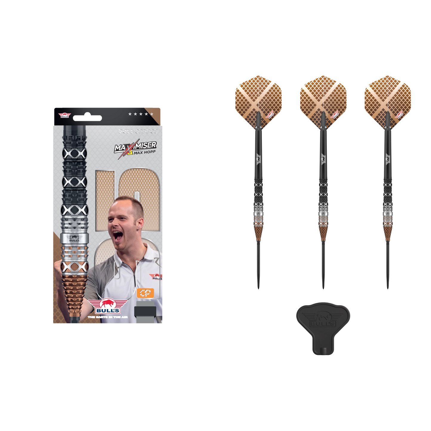 Bull's NL Max Hopp 95 Convertible Point Steel-Tip Dart 95%