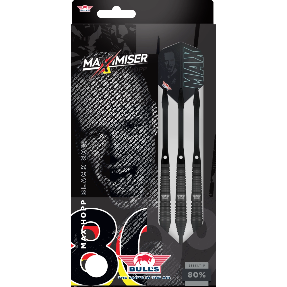 Bull's NL Max Hopp Black Steel Darts 80%
