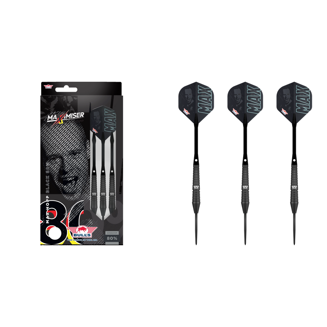 Bull's NL Max Hopp Black Steel Darts 80%