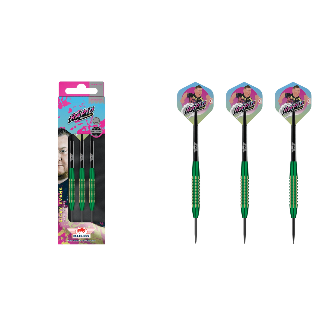 Bull's NL Ricky Evans Steel-Tip Darts Brass