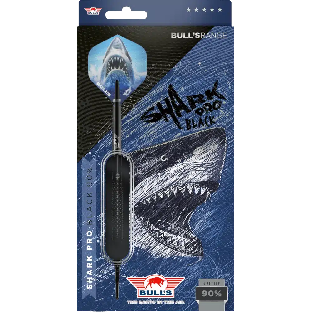 Bull's NL Shark Pro Black Softdart 90%