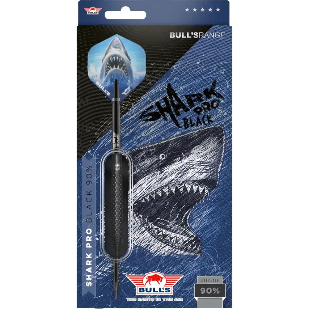 Bull's NL Shark Pro Black Steeldart 90%