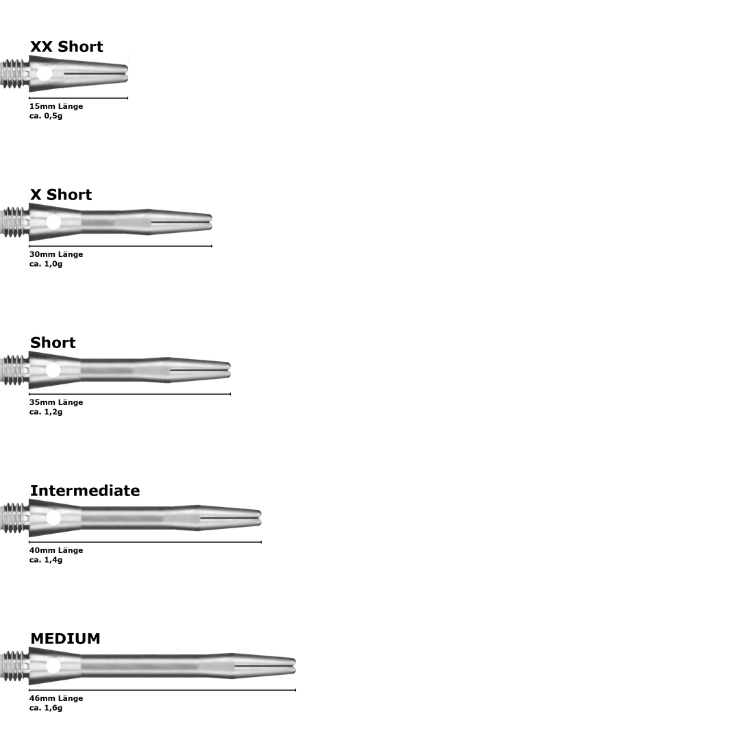 Bull's NL Simplex Aluminium Shaft Schwarz