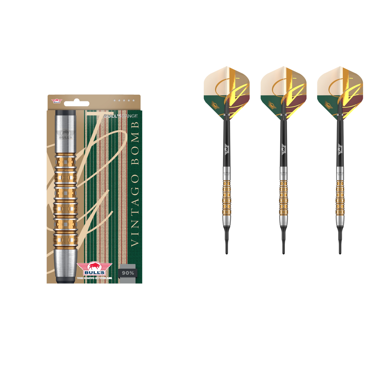 Bull's NL Vintago Bomb Softdart 90%