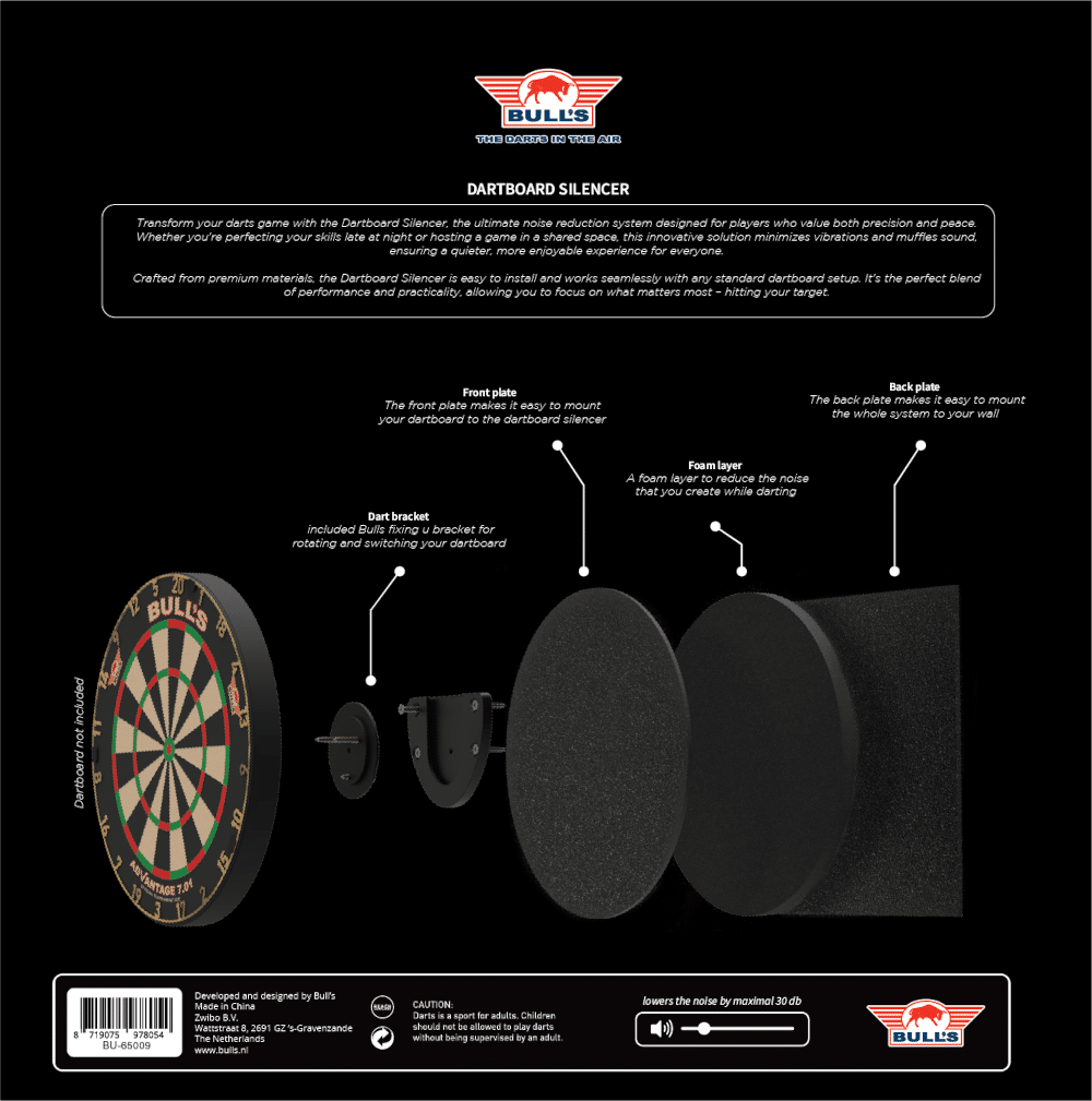 Bull's NL Dartboard Schallschutz