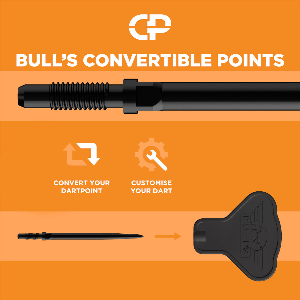 Bull's NL Max Hopp 95 Convertible Point Steel-Tip Dart 95%