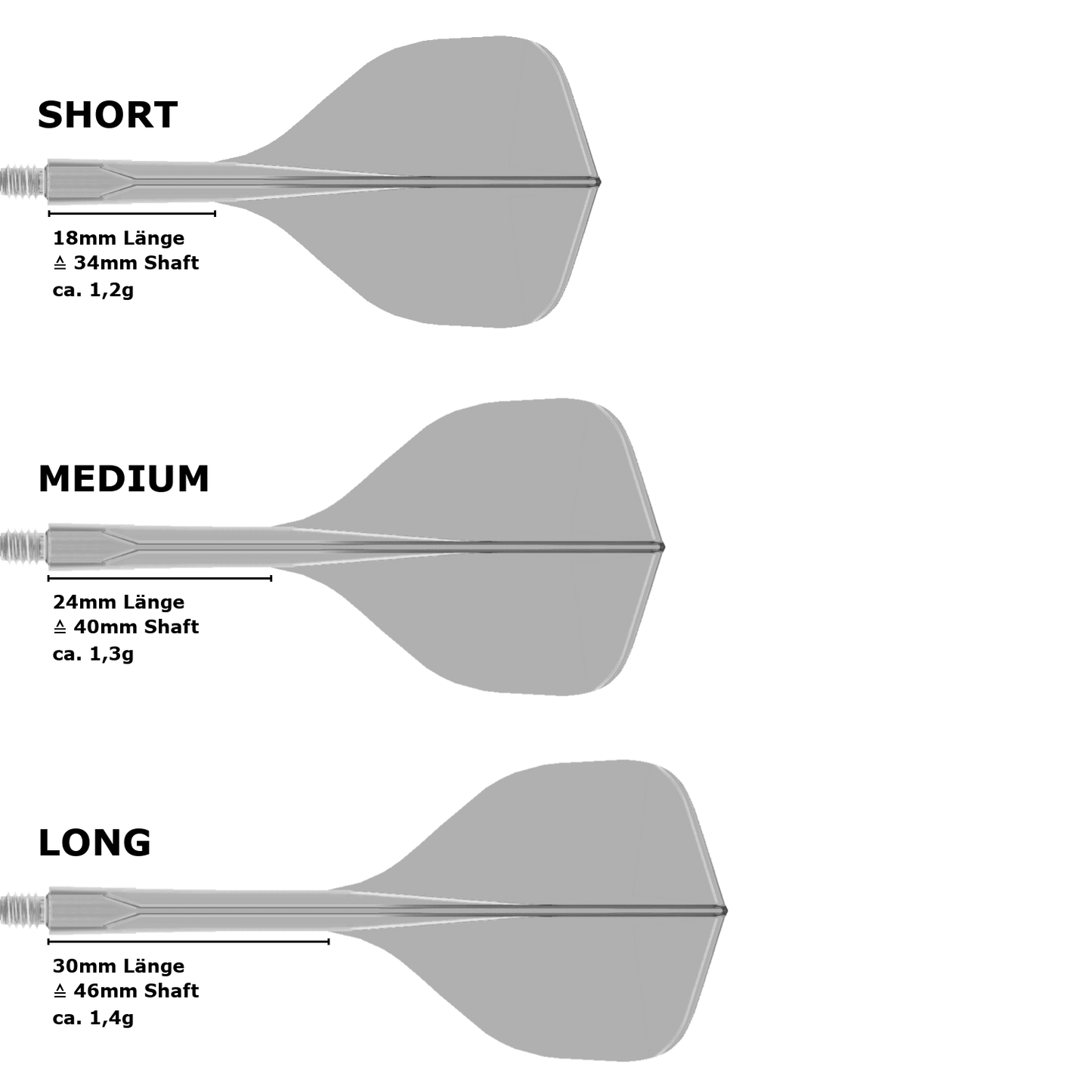 Condor Axe 120 Standard Flight Shaft System Transparent