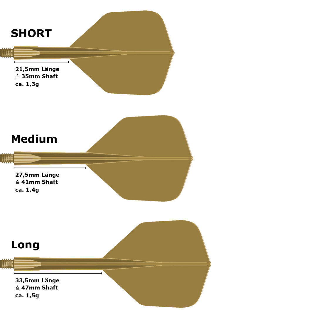 Condor Axe Metallic Small Standard Flight Shaft System Gold