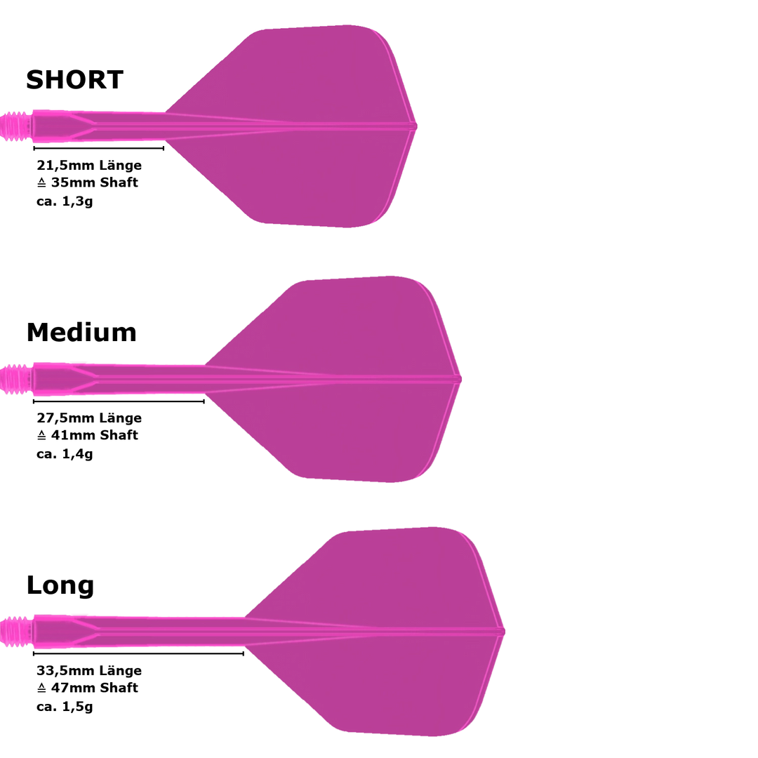 Condor Axe Neon Small Standard Flight Shaft System Pink