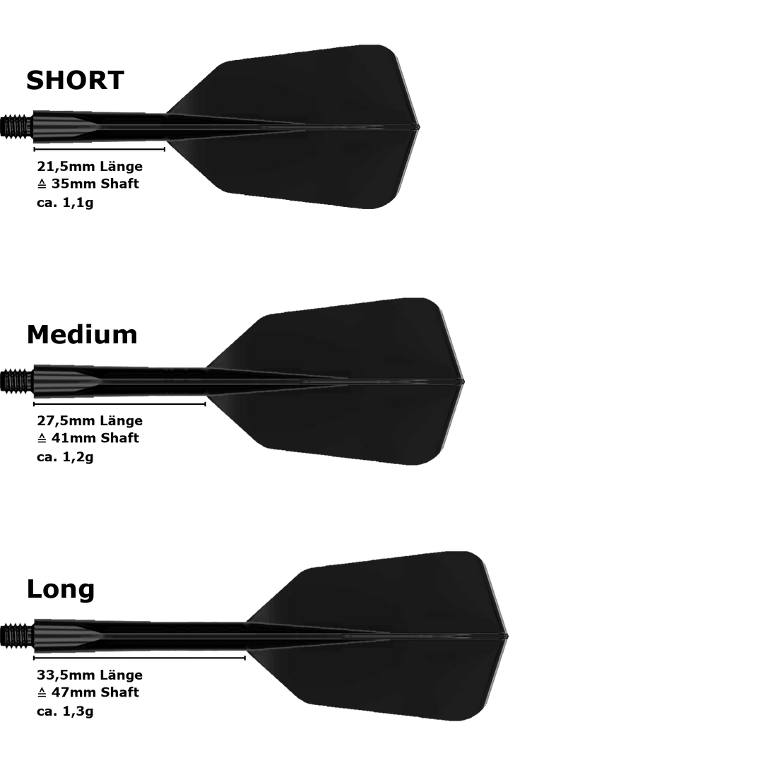Condor Axe Slim Flight Shaft System Schwarz