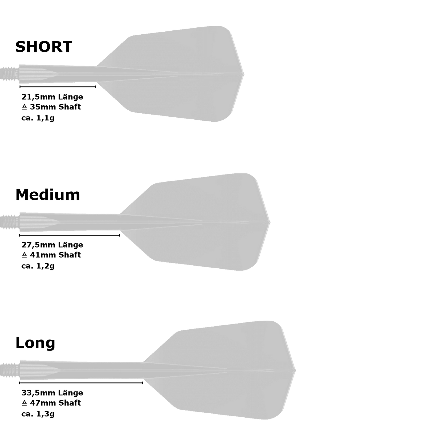 Condor Axe Slim Flight Shaft System White