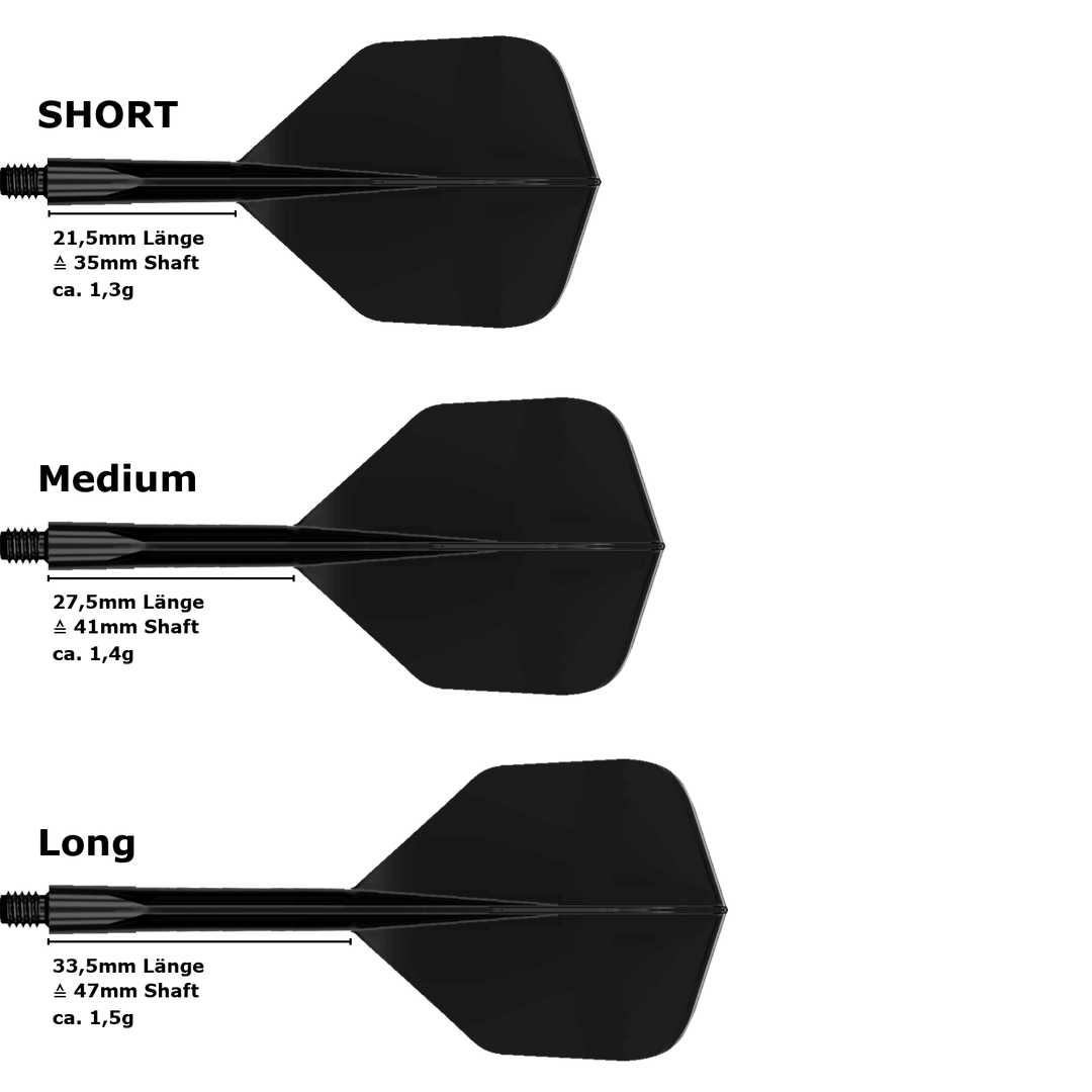 Condor Axe Small Standard Flight Shaft System Black