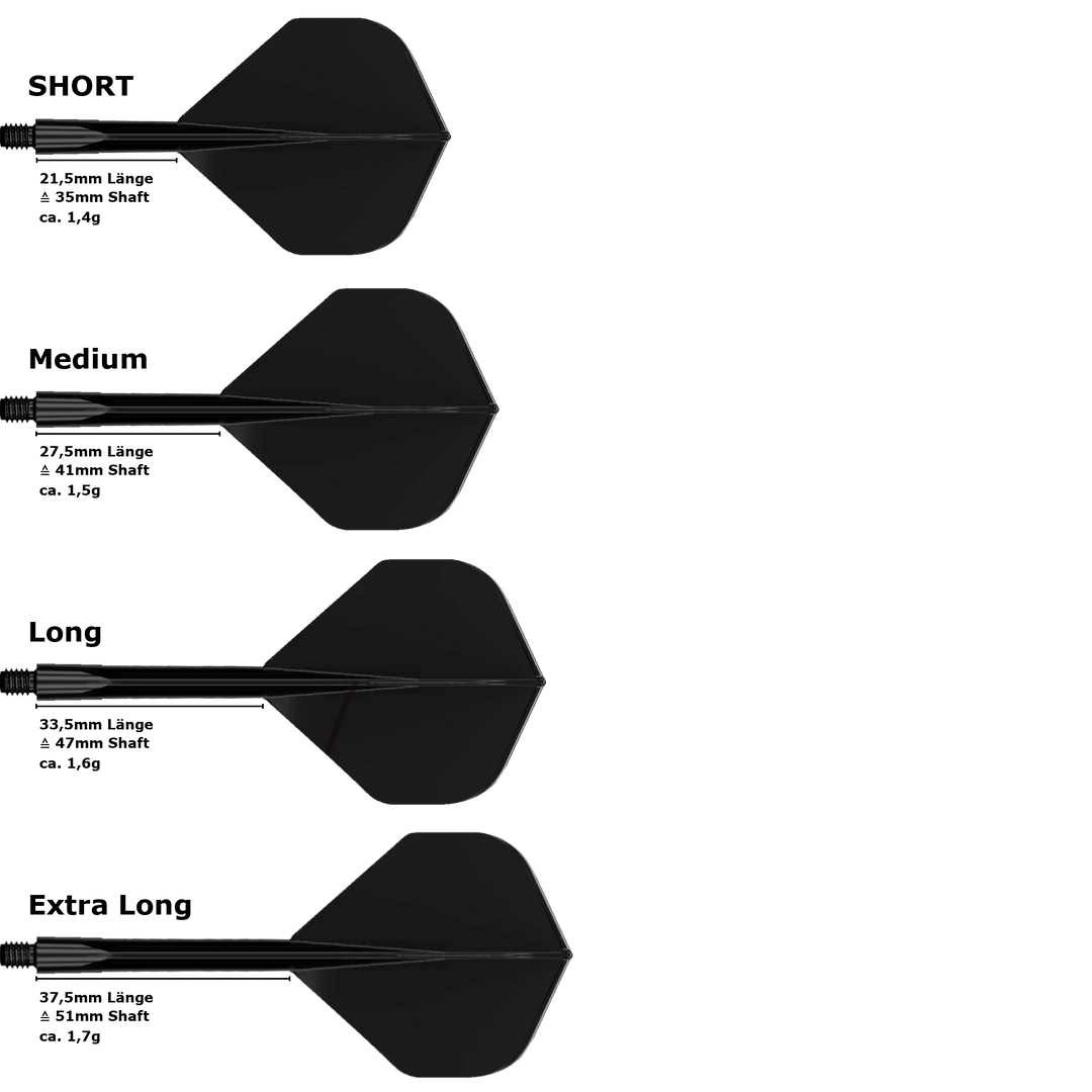 Condor Axe Standard Flight Shaft System Schwarz