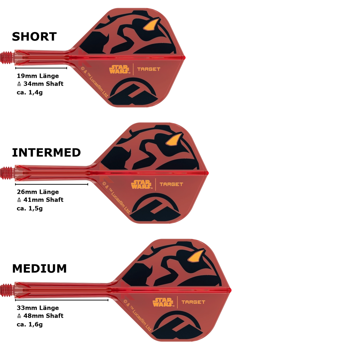 Target K-Flex Star Wars Standard No.2 Flight Shaft System Darth Maul