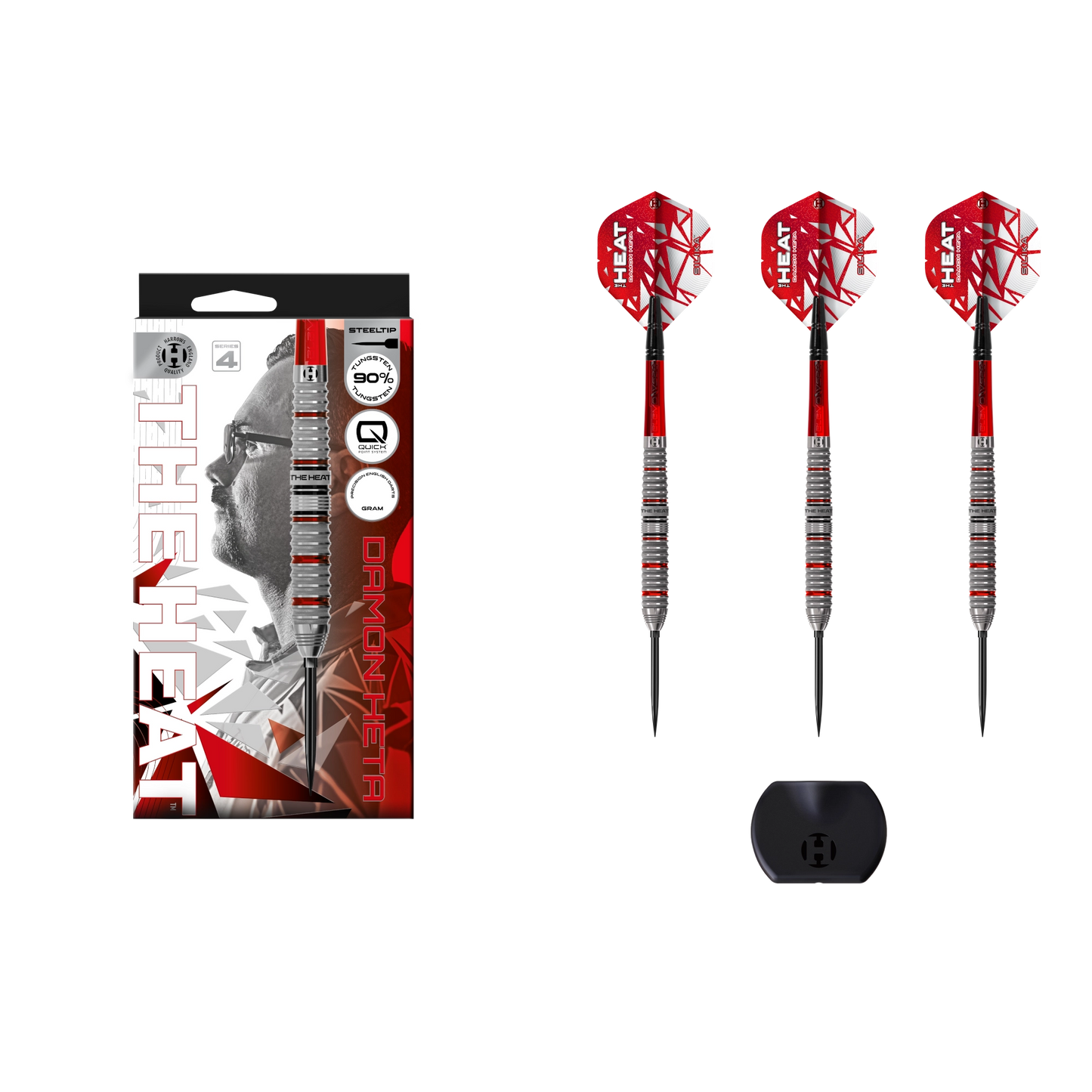 Harrows Damon Heta Series 4 Quick Point Steel Dart 90%