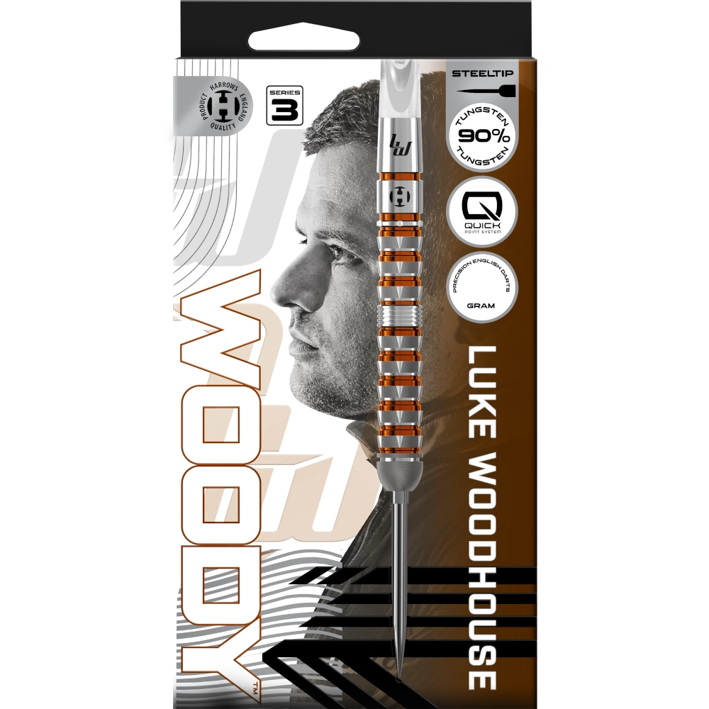 Harrows Luke Woodhouse Series 3 Quick Point Steel Tip Dart 90%