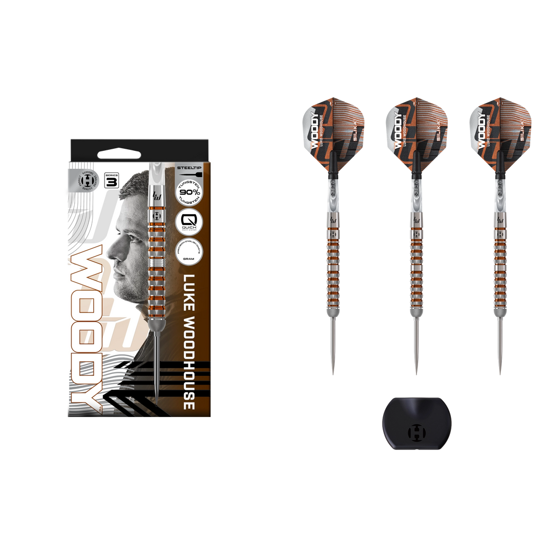 Harrows Luke Woodhouse Series 3 Quick Point Steel Tip Dart 90%