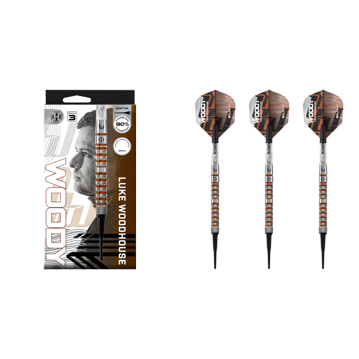 Harrows Luke Woodhouse Series 3 Soft Tip Darts 90%