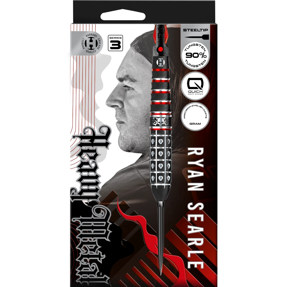 Harrows Ryan Searle Series 3 Quick Point Steel Tip Darts 90%