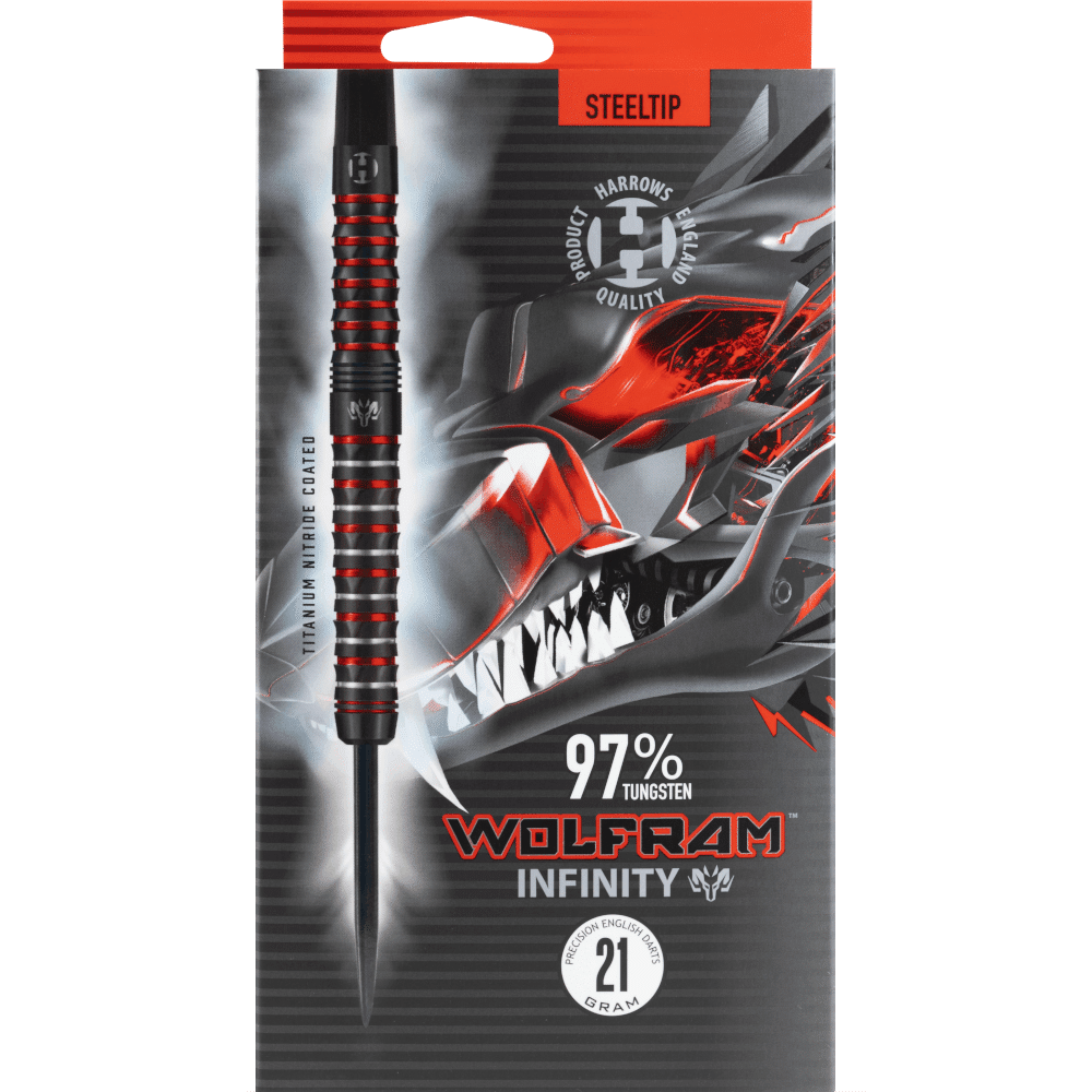 Harrows Wolfram Infinity Steel Tip Darts 97%