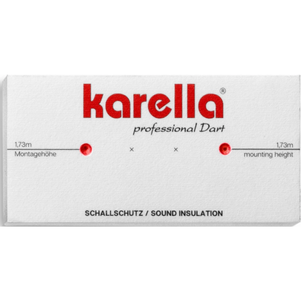 Karella Schallschutz für Steeldartboards mit integriertem Surround