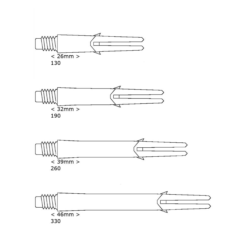 L-Style Locked Straight Shafts Grün