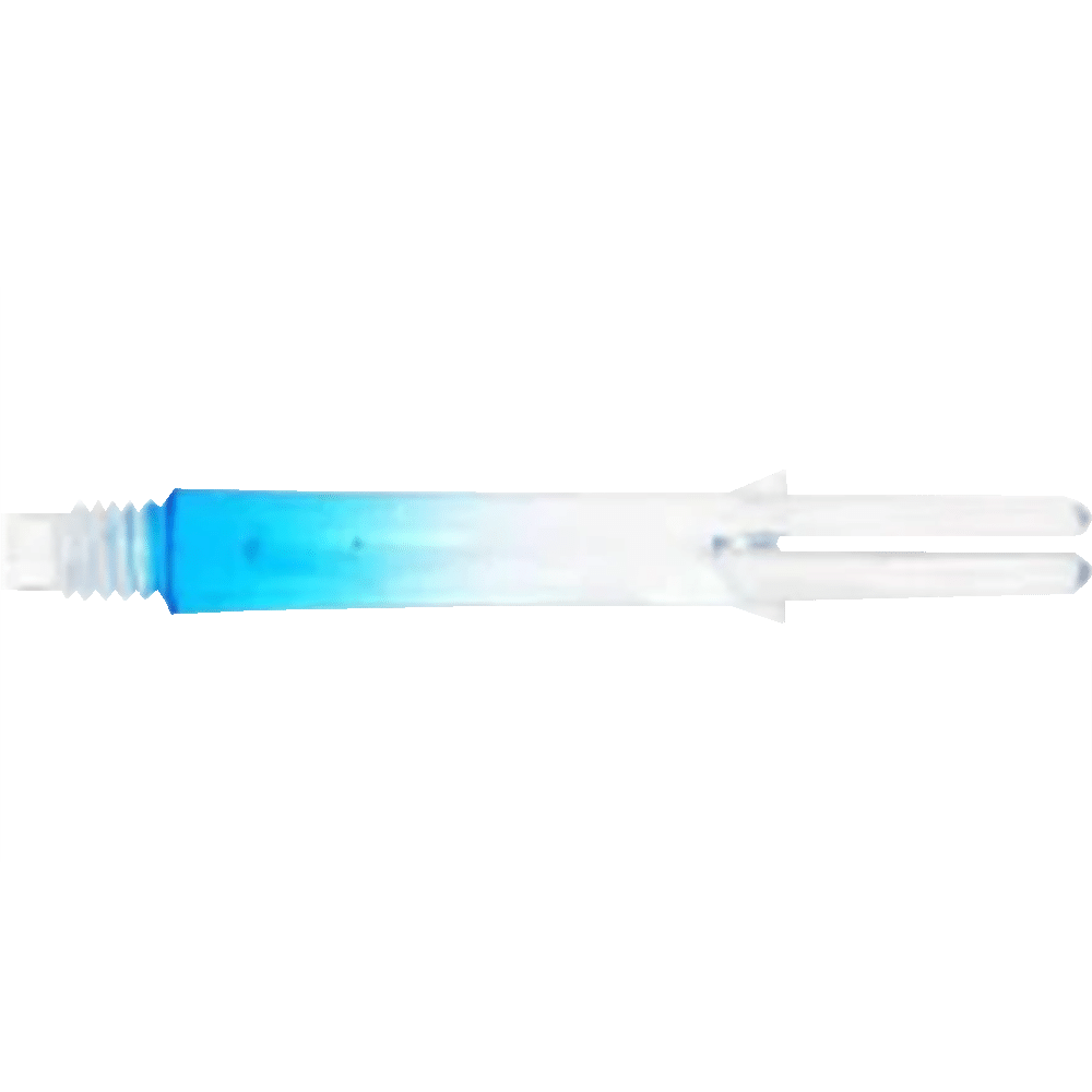 L-Style Locked Straight Two Tone Shafts Transparent Blau