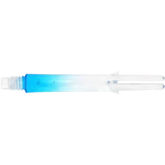 L-Style Locked Straight Two Tone Shafts Transparent Blau