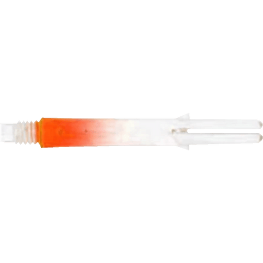 L-Style Locked Straight Two Tone Shafts Transparent Orange