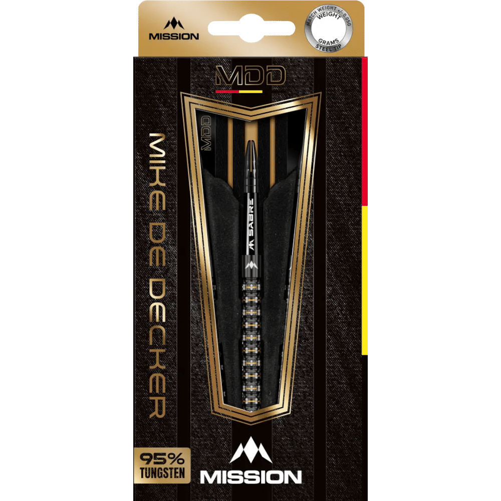 Mission Mike De Decker Black & Gold PVD Steeldart 95%