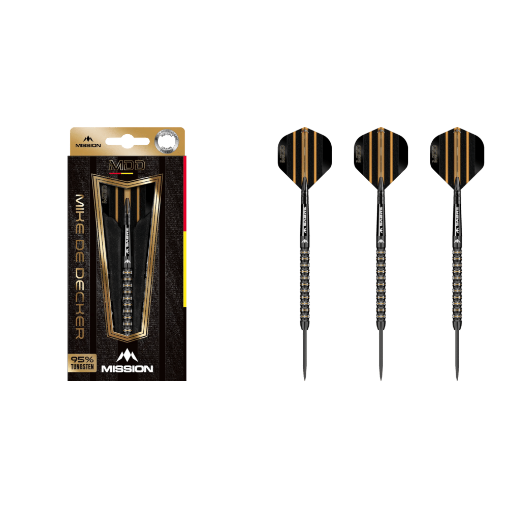 Mission Mike De Decker Black & Gold PVD Steeldart 95%