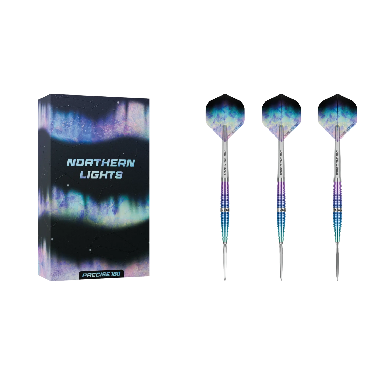 Precise 180 Northern Lights Steeldart 90%