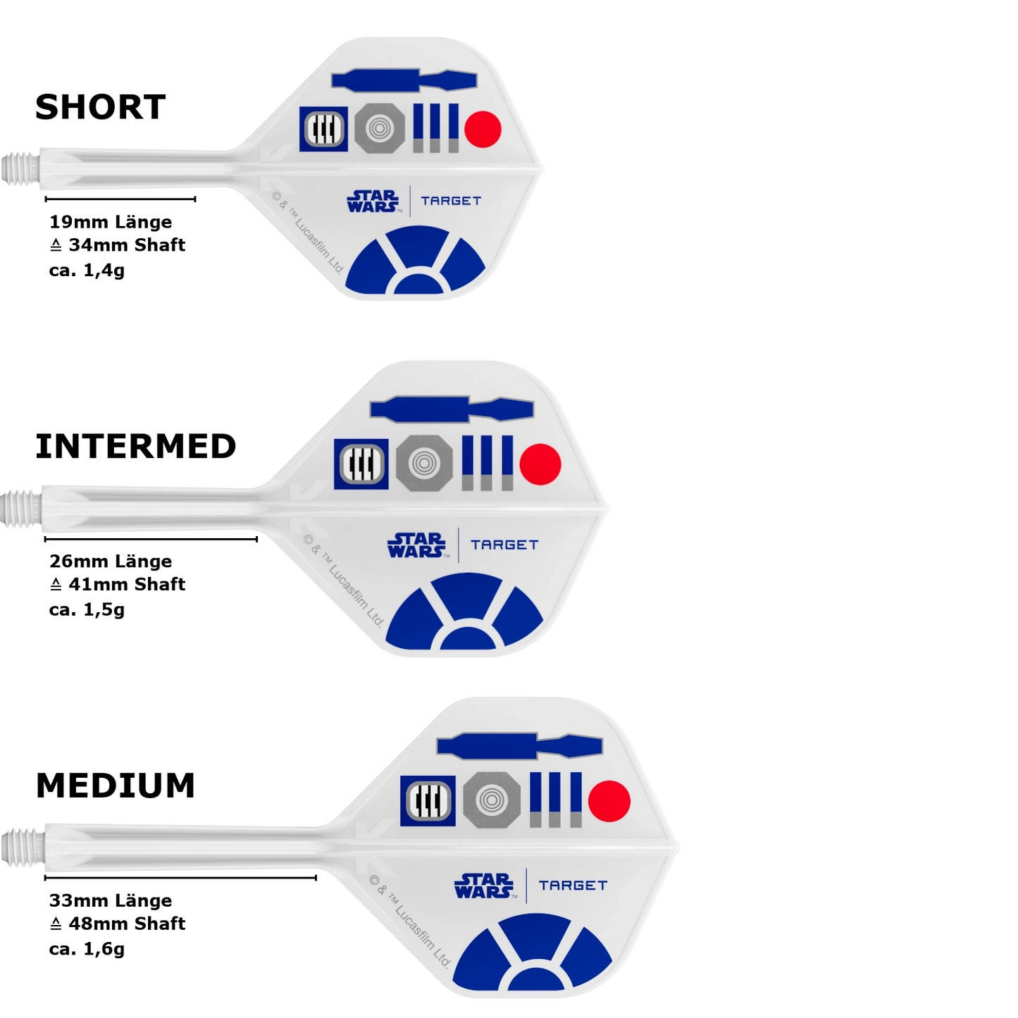 Target K-Flex Star Wars Standard No.2 Flight Shaft System R2-D2