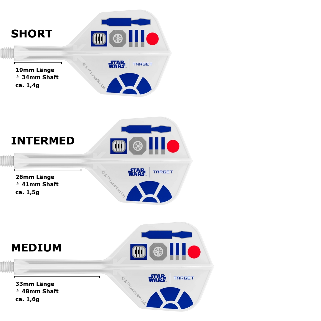 Target K-Flex Star Wars Small Standard No.6 Flight Shaft System R2-D2