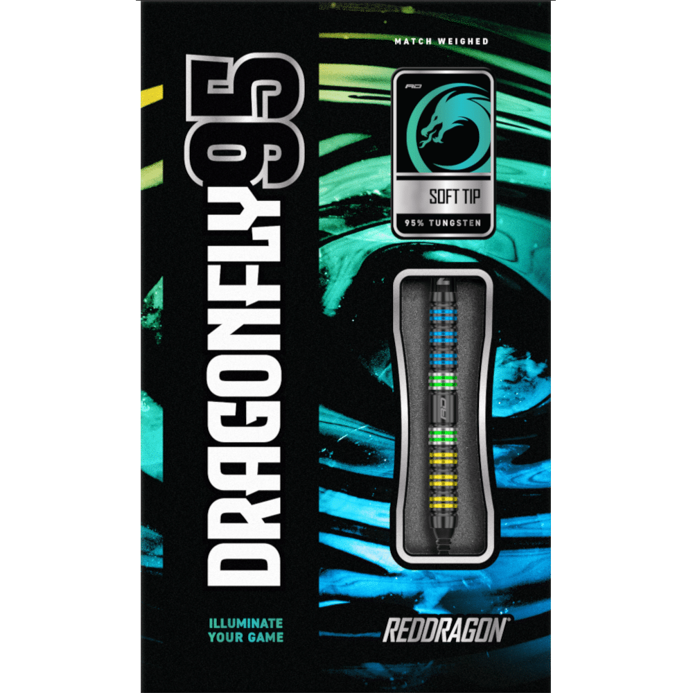 Red Dragon Dragonfly95 Soft Tip Darts 90%