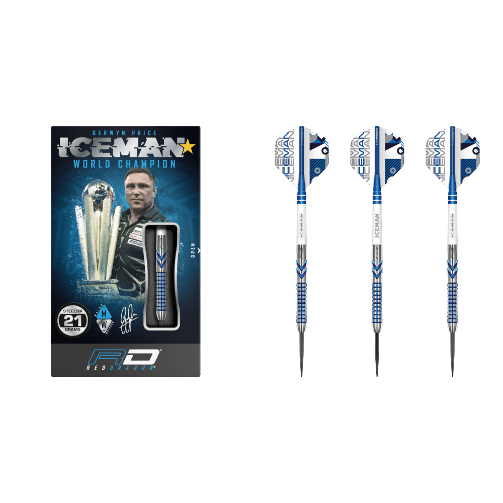 Red Dragon Gerwyn Price "Iceman" Contour Steeldart 90%
