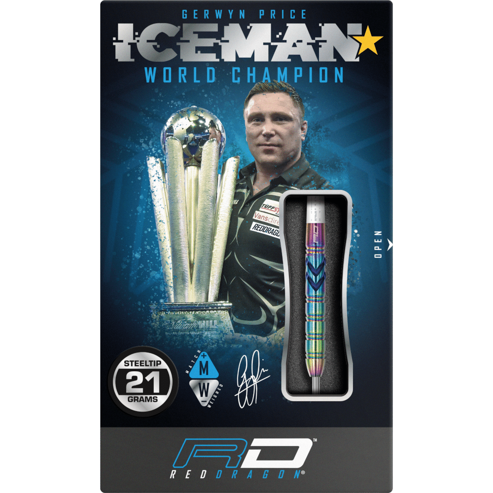 Red Dragon Gerwyn Price "Iceman" Ionic Steeldart 90%