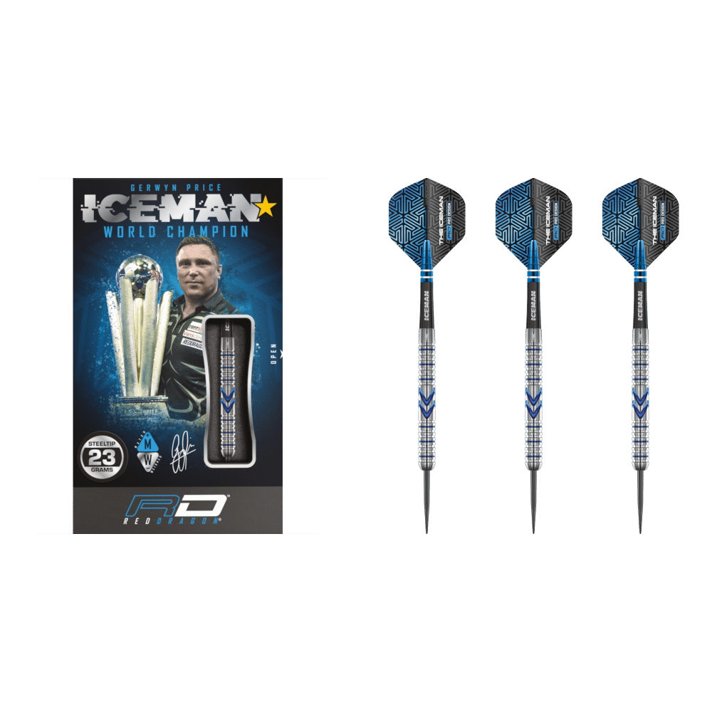 Red Dragon Gerwyn Price "Iceman" Midnight Edition Steeldart 90%