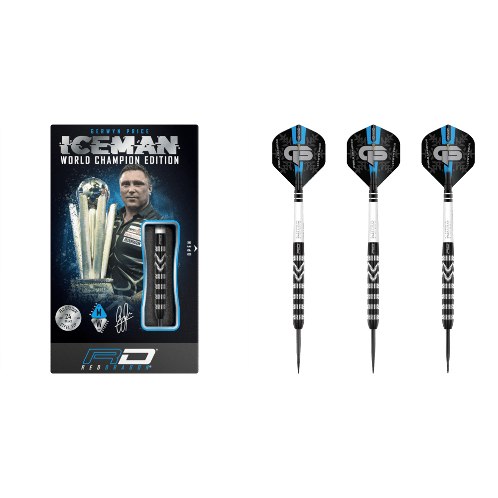 Red Dragon Gerwyn Price "Iceman" Onyx SE Steeldart 90%