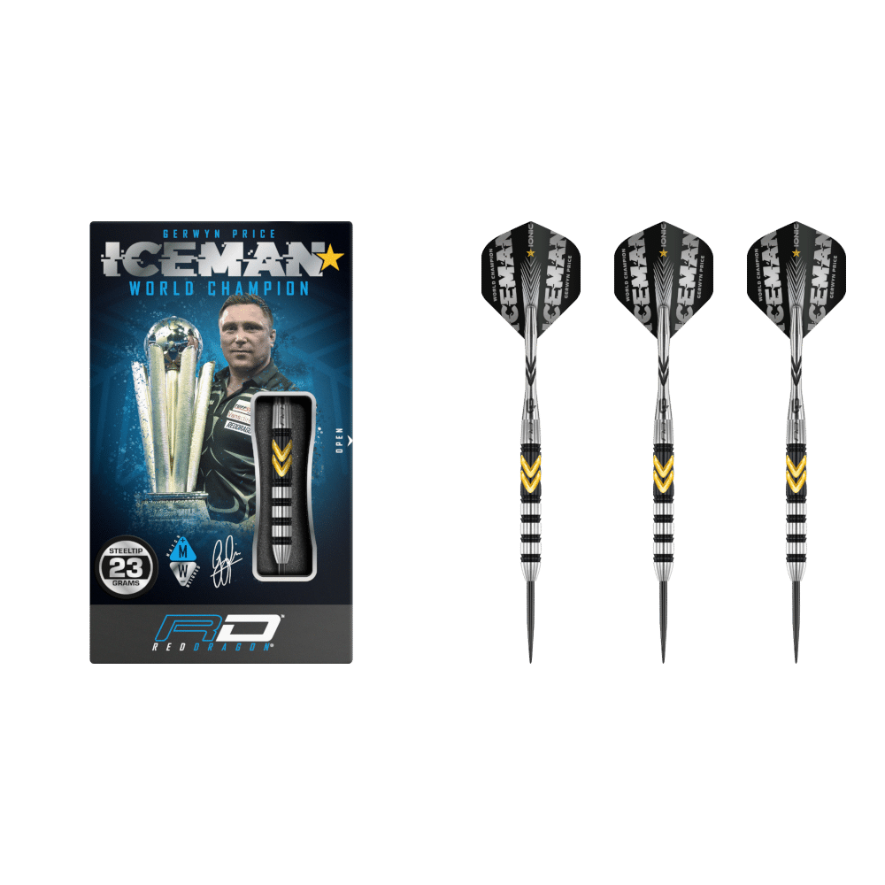 Red Dragon Gerwyn Price "Iceman" Thunder SE Steel Tip Darts 90%
