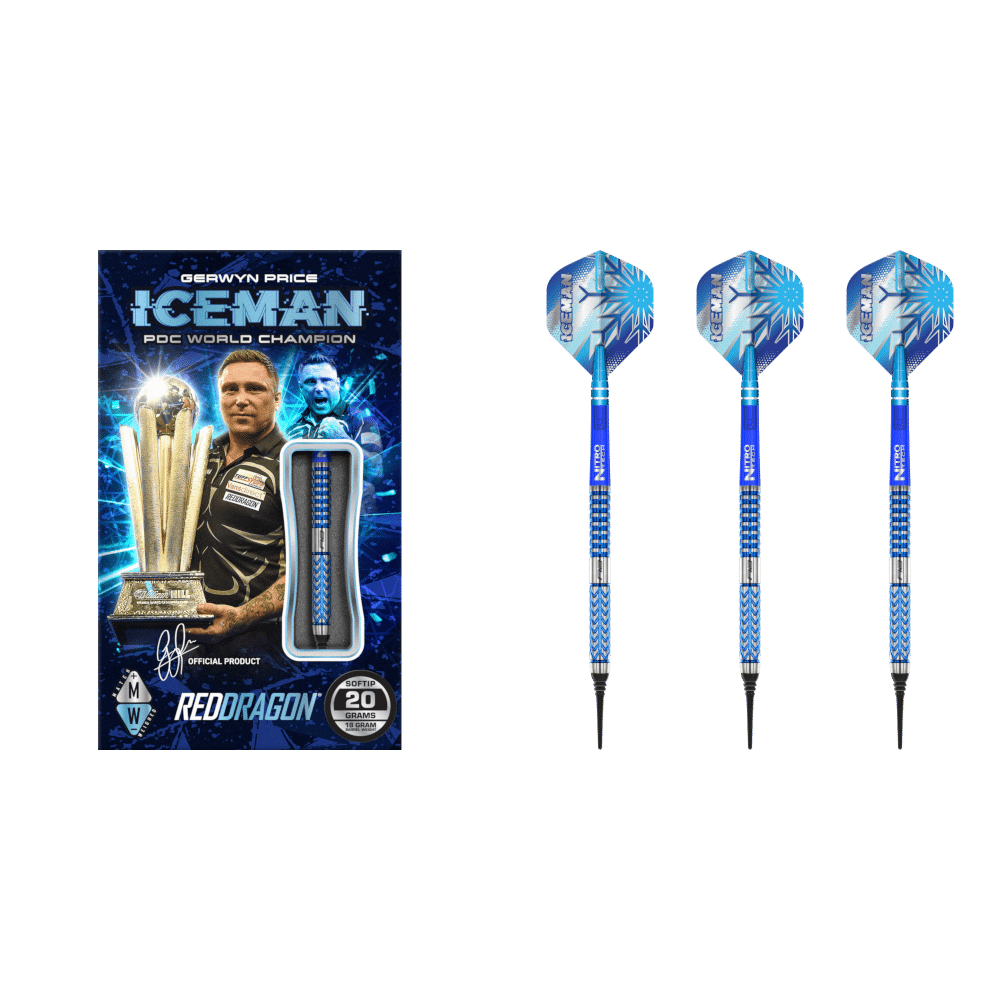 Red Dragon Gerwyn Price Glacier Soft Tip Darts 90%