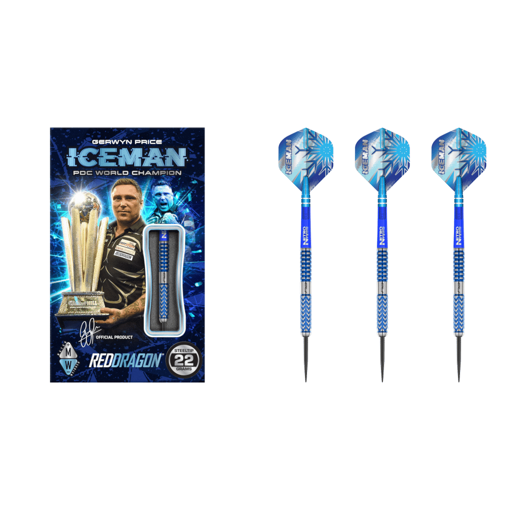 Red Dragon Gerwyn Price Glacier Steel Tip Darts 90%