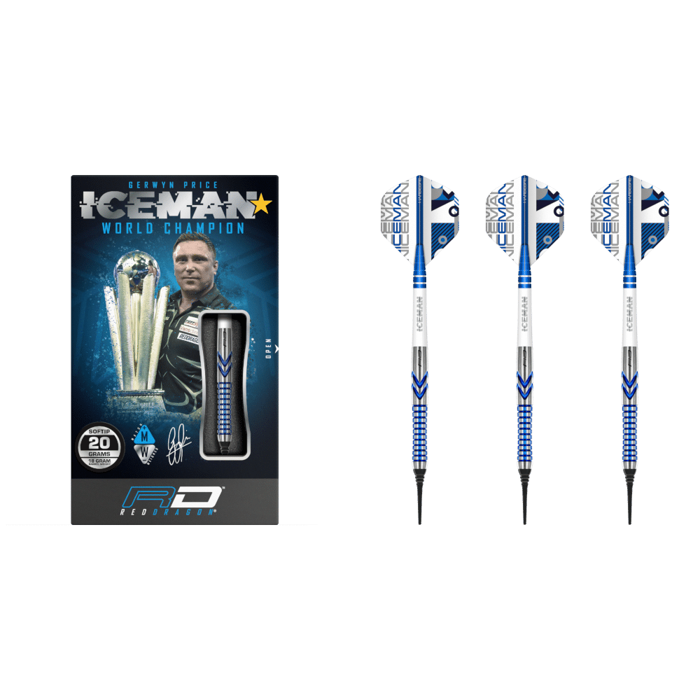 Red Dragon Gerwyn Price "Iceman" Contour Softdart 90%